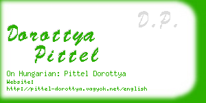 dorottya pittel business card